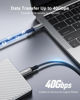 Picture of [6.6ft] USB4 Cable Compatible with Thunderbolt 4 Cable, SAILLIN Nylon Braided USB C Cable with 40Gbps, 100W Charging, 8K/5K/4K@60Hz Display for Thunderbolt 3 Cable/MacBook Pro/Apple Studio Display