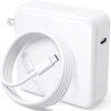 Picture of Mac Book Pro Charger - 120W USB C Charger Power Adapter for MacBook Pro 13, 14, 15, 16 Inch, MacBook Air 13 Inch 2021/2020/2019/2018, iPad Pro and All USB C Device, Included 6.6ft USB-C to C Cable