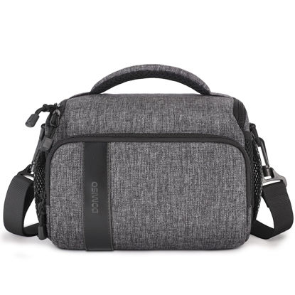 Picture of DOMISO Camera Bag Case Waterproof Anti-shock Shoulder Bag, Dark Grey