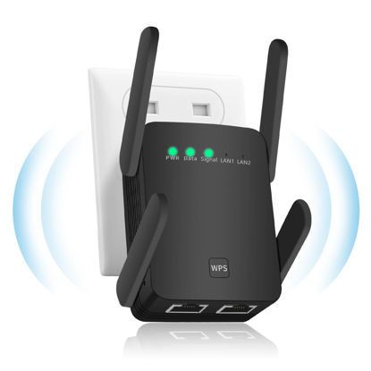 300 Mbps WiFi Extender Wireless-N Repeater WiFi Booster Network Adapter  Enhance Signal Strength Access Point Full Signal Coverage Repeater/AP Modes  Comply 802.11 b/g/n with WPS 