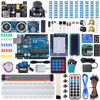 Picture of Miuzei Starter Kit Compatible with Arduino Projects with Microcontroller, LCD1602 Module, Breadboard, Power Supply, Servo, Sensors, Jumper Wires, LEDs, Detailed Tutorial MA13