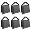 Picture of Neewer® 6 Pack Black Sand Bag Photography Studio Video Stage Film Saddlebag for Light Stands Boom Arms Tripods