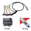 Picture of Heretom 2PCS Mini-SAS SFF-8088 26P to 4 X SAS SFF-8482 29 Pin with Power Cable 1 Meter 3.3FT