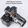 Picture of K&F Concept Lens Mount Adapter M42-NEX IV Manual Focus Compatible with M42 Lens and Sony E Mount Camera Body