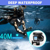 Picture of SRUIM Waterproof Housing Case for GoPro Hero11 10 9 Max Lens Mod, Underwater Diving Protective Shell 40M with Bracket Accessories