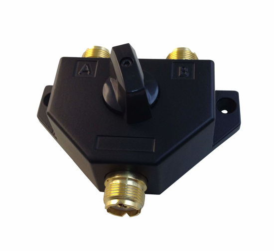 Picture of Anteenna TW-102 2 Position Coaxial Switch for 144/440MHz HAM CB or HF/VHF/UHF Radio UHF Female (SO-239) Connector Plated Golden