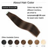 Picture of SUYYA Tape in Hair Extensions Human Hair 14 inches Darkest Brown 40g/pack 20pcs Straight Seamless Skin Weft Tape in Human Hair Extensions(14 inches #2 Darkest Brown)