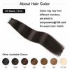 Picture of SUYYA Tape in Hair Extensions Remy Human Hair 14 inches 40g/pack 20pcs Straight Seamless Skin Weft Natural Black Tape in Extensions Human hair(14 inches #1B Off Black)