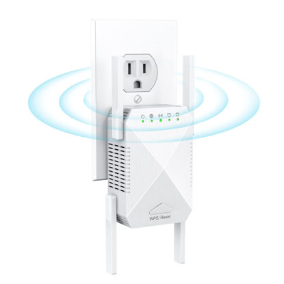 Picture of WiFi Extender, 2023 Fastest WiFi Booster 1200Mbps Dual Band (5GHz/2.4GHz) WiFi Extenders Signal Booster for Home, Internet Booster WiFi Repeater Covers up to 10000sq. ft