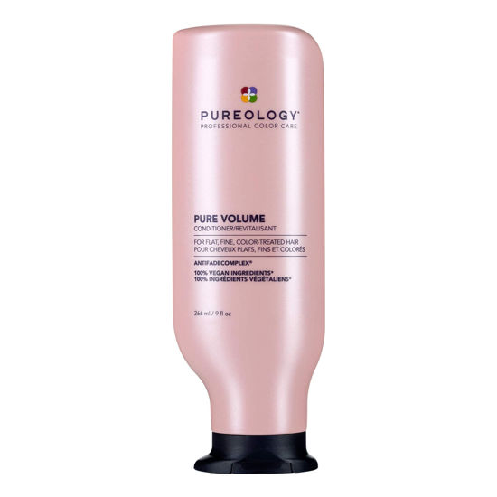 Picture of Pureology Pure Volume Conditioner | For Flat, Fine, Color-Treated Hair | Adds Volume & Movement | Lightweight Conditioner | Sulfate-Free | Vegan | Updated Packaging | 9 Fl. Oz.