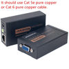 Picture of MOERISICAL VGA Cat5e Cat6 Extender 300ft Video Repeater Over Ethernet Cable, up to 100m, Sender+Receiver