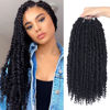 Picture of 8 Packs Pretwisted Passion Twist Crochet Hair 16 Inch Crochet Passion Twist Hair Pre-Twisted, Pre Looped Ombre Passion Twist Crochet Braids Bohemian Crochet Hair #2