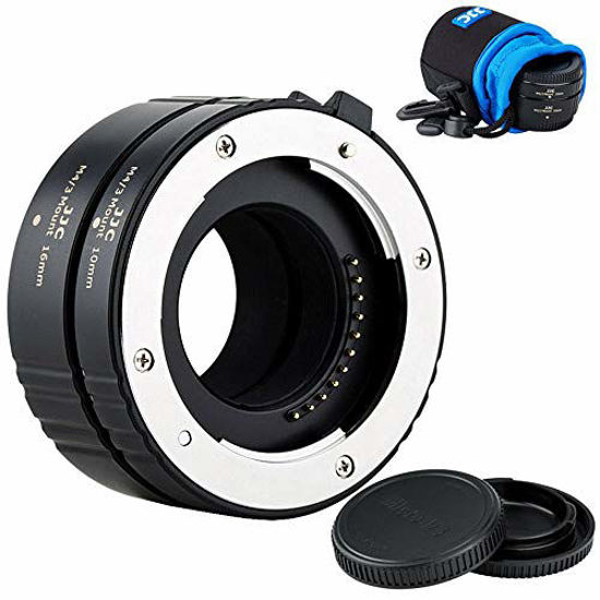 Picture of Auto Focus Micro 4/3 Macro Extension Tube Adapter for Olympus OM-D E-M1 Mark III E-M10 Mark III E-M5,Pen E-PL10 E-PL9 E-PL8 E-PL7, Panasonic Lumix G100 G9 G95 G85 G7 GX85 GH5 GH5S GH4 and More Camera