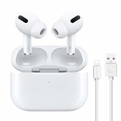 Picture of Wireless Earbuds Bluetooth 5.0 Headset Earbuds Headphones Built-in Microphone and Charging Box,3D Stereo Noise Cancelling Earbuds, Suitable for Apple Airpods pro Android/iPhone/Samsung