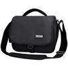 Picture of CADeN Camera Bag Case Shoulder Crossbody Bag Compatible for Nikon, Canon, Sony, DSLR SLR Mirrorless Cameras and Lenses (1.0 Black, Small)