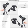 Picture of Ball Head with Handle All Metal CNC Panoramic Tripod Ball Head Camera Mount Ball Head with Two Quick Release Plates for Tripod, DSLR, Camcorder, Telescope，Max Load 22lbs/10kg（Black）