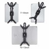 Picture of iTODOS Foldable Tablet Wall Mount Holder for 7 to 12.9 Inch Tablets ,iPad, Galaxy Tabs,Fire,Slate, Articulating Arm Swivels Extension Rotation (Black)