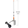 Picture of TWAYRDIO 13.6" VHF Antenna for Marine Radio, VHF Radio Marine Antenna PL259 Base with 16.4ft RG58 Coax Cable, U-Bolts and L-Bracket for Uniden Cobra Standard Horizon Marine Radios