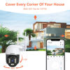 Picture of Cameras for Home Security,360 Degree Smart Indoor Camera, Outdoor Weatherproof Wireless Camera, WiFi Dome Security Camera, Auto Tracking Camera, 1080P Color PTZ Camera Wall and Ceiling Mount Camera