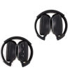 Picture of EinCar 2 Pack of Two Channel Folding Headset, in Car Kids Wireless Headphones for Universal Car Entertainment System, IR Wireless Two-Channel Foldable Headphones for Car