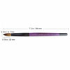 Picture of PANA Pure Kolinsky Hair Acrylic Nail Brush - Round Shape Black Ferrule with Purple Wood Handle (Size 12) - Nail Brush for Acrylic Nail Application, Nail Extension, Manicure Pedicure Salon Beginner and Professional