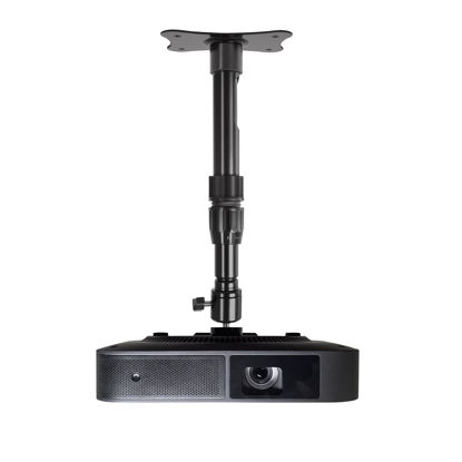 Picture of Homcine Mini Projector Ceiling Wall Mount Adjustable Height 10.6 to 16.5 inches with 360°Rotatable 11 Lbs Load Small Projector Holder 1/4 inch Mounting Bracket Hanger Stand