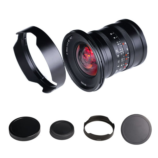 Picture of Brightin Star 16mm F2.8 Full Frame Ultral Wide Angle Manual Focus Mirrorless Camera Lens, Fit for Sony ZV-E10, A7IV, A6400, A7II, A7SIII, A7III, A7C, A6600, A6100, A7RIV, A6000, A7RIII