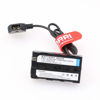 Picture of DRRI NP-F Dummy Battery DC Coupler Dtap Adapter Cable for Sony NP-F990 NP-F970 F960 F770 F750 F550