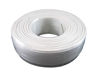 Picture of Tupavco Phone Cable 300ft Rounded White Roll (100m Long) 4x1/0.4 26 AWG Gauge Solid Wire -Round Telephone Cord Line Extension Bulk Rool Reel -Compatible with RJ11 4P4C Crimp End Connector Jack TP801