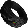 Picture of Tupavco Phone Cable 300ft Rounded Black Roll (100m Long) 4x1/0.4 26 AWG Gauge Solid Wire -Round Telephone Cord Line Extension Bulk Rool Reel -Compatible with RJ11 4P4C Crimp End Connector Jack TP802