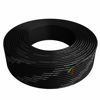 Picture of Tupavco Phone Cable 300ft Rounded Black Roll (100m Long) 4x1/0.4 26 AWG Gauge Solid Wire -Round Telephone Cord Line Extension Bulk Rool Reel -Compatible with RJ11 4P4C Crimp End Connector Jack TP802