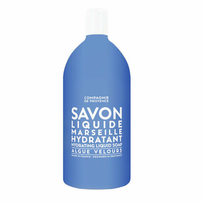 Picture of Compagnie de Provence Savon de Marseille Extra Pure Liquid Soap - Velvet Seaweed - 33.8 fl oz Plastic Bottle Refill