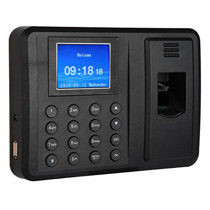 Picture of 2.4 inch TFT Fingerprint Attendance Recorder Machine Network Fingerprint Attendance Machine for Employee Checking-in(US Plug)