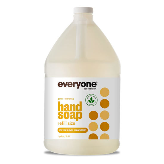 Picture of Everyone Liquid Hand Soap Refill, 1 Gallon, Meyer Lemon and Mandarin, Plant-Based Cleanser with Pure Essential Oils