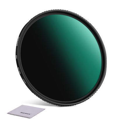 Picture of NEEWER 77mm ND Filter ND1000 10 Stops Neutral Density Filter Multi Layer Nano Coated/HD Optical Glass/Water Repellent/Scratch Resistant/Ultra Slim Black Matte Aluminum Alloy Frame for Long Exposure