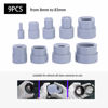 Picture of Pomya Lens Repair Tool, 9pcs Camera DSLR Lens Repair Tool Ring 8-83mm Lenses Removal Rubber Accessory,Universal Professional Camcorder Lens Calibration Tool,Lens Repair Tool