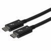 Picture of StarTech.com 0.8m/2.7ft Thunderbolt 3 to Thunderbolt 3 Cable - 40Gbps - Certified TB3 - USB C Compatible - Active - 100W PD (TBLT34MM80CM)