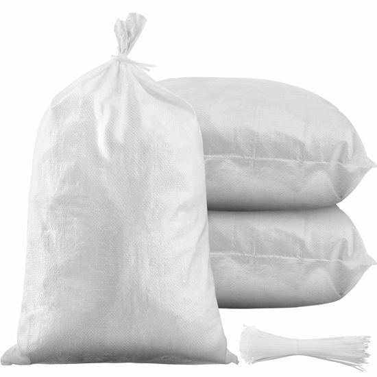 GetUSCart- 100 Pieces Empty Sandbag Heavy Duty Flooding Outdoor Woven ...