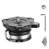 Picture of Cayer Tripod Leveling Base Head, Alunimum Camera Leveler with ⌀55 mm Flat Base, Leveling Head with 1/4" Screw, Compatible with DSLR Cameras, Tripods, Monopods 17.6 lbs Load Capacity