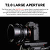 Picture of 7artisans 50mm T2.0 Large Aperture Full Frame Cine Lens Compatible for Sony E-Mount, Manual Focus Low Distortion Cinema Lens Mirrorless Cameras for Sony A7 Series FX3 A7S3 A7M3 A7R3 A7M4, Black