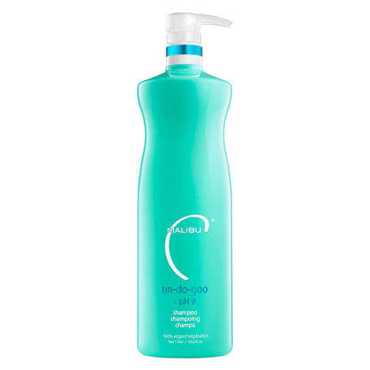Picture of Malibu C Un-Do-Goo Shampoo (33.8 oz) - Clarifying Shampoo to Remove Product Build Up + Resins from Hair - Shine Restoring, Moisturizing Cleansing Shampoo