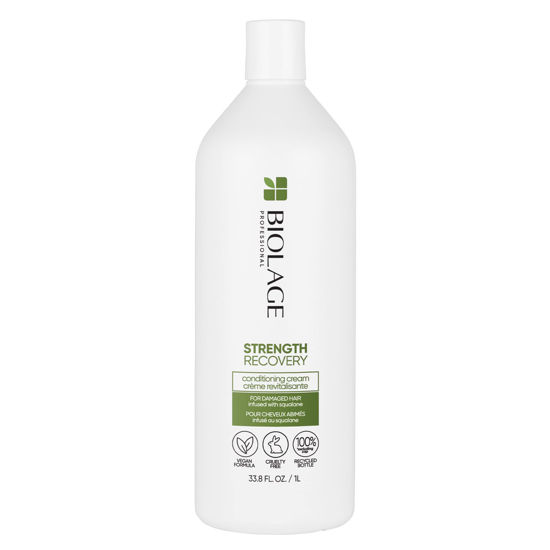 Picture of BIOLAGE Strength Recovery Conditioning Cream | Strengthening Conditioner | Moisturizes & Repairs Damage | For Damaged & Sensitized Hair | Vegan | Cruelty-Free | Valentines Day Gift For Her