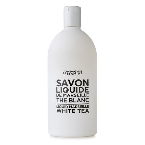 Picture of Compagnie de Provence Savon de Marseille Extra Pure Liquid Soap - White Tea - 33.8 fl oz Plastic Bottle Refill