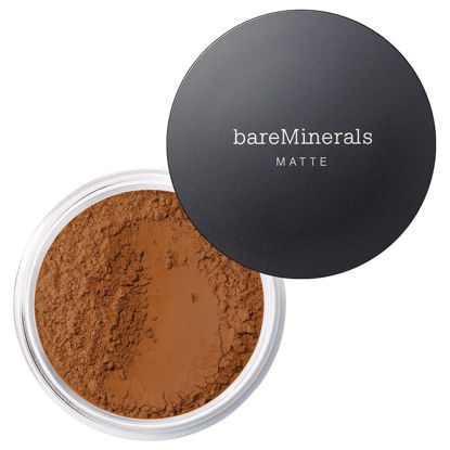 Picture of bareMinerals Matte Loose Mineral Foundation SPF 15, Powder Foundation Makeup, Buildable Coverage, Reduces Shine, Talc Free Foundation, Vegan