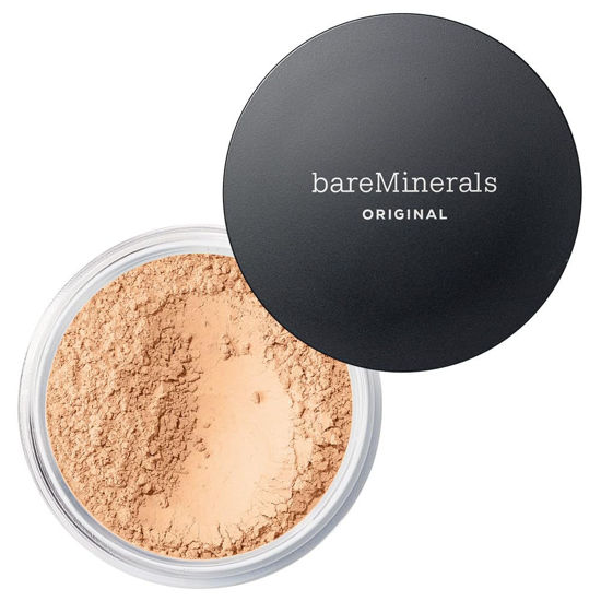 Picture of bareMinerals Original Loose Powder Foundation SPF 15, Lightweight Mineral Loose Powder Foundation Makeup, Buildable Coverage, Talc Free, Vegan