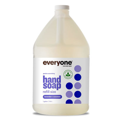 Picture of Everyone Liquid Hand Soap Refill, 1 Gallon, Lavender and Coconut, Plant-Based Cleanser with Pure Essential Oils