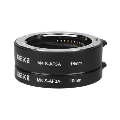 Picture of Auto Extension Tube Set, 10mm 16mm Automatic Focus Macro Extension Tube Set for Sony E Mount Camera