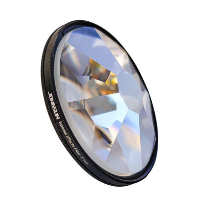 Picture of JONGSUN 8-Sided Kaleidoscope Prism Special Effects Filter 77mm FX Glass Glare Widescreen Film Anamorphic DSLR Film Video Photography Camera Filter Accessories (8-Sided Kaleidoscope)