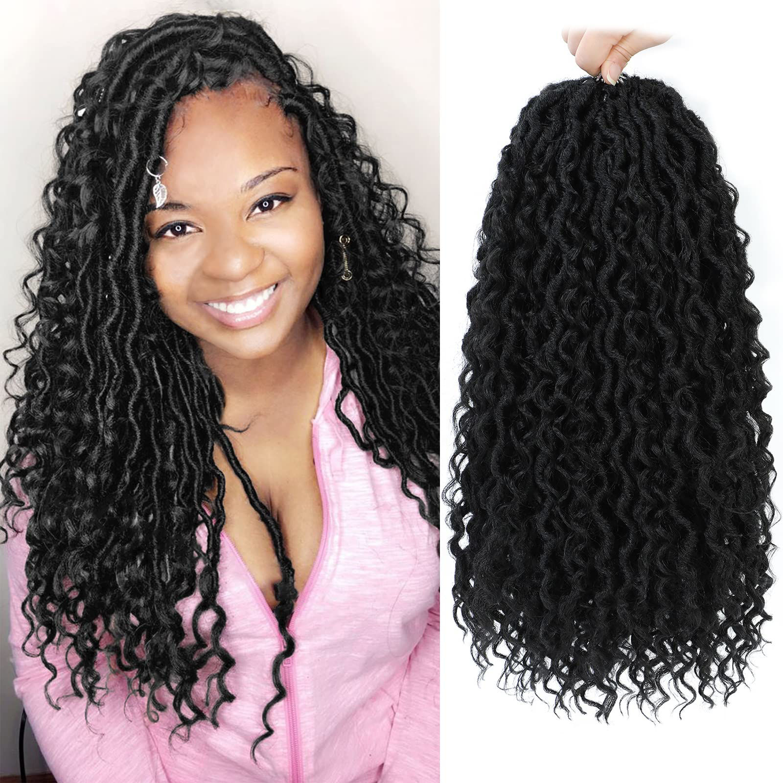 GetUSCart- Fulcrum Goddess Locs Crochet Hair 18 Inch, 8 Packs New ...