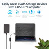 Picture of StarTech.com USB C to eSATA Cable - 3 ft / 1m - 5Gbp - for HDD/SSD/ODD - External Hard Drive Adapter - USB 3.0 to eSATA Converter (USB3C2ESAT3)